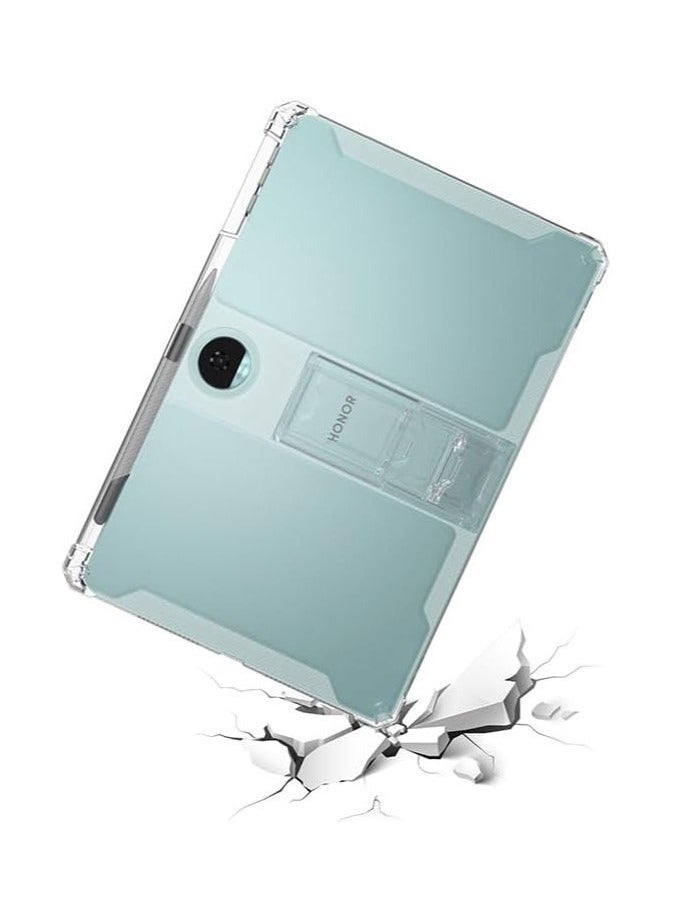 Stand Case for Honor Pad 9 12.1 inch, Soft Skin TPU Stand Tablet Protective Case Cover, Honor Pad 9 12.1 inch Clear Shockproof Cover Tablet Protector - Transparent - Image 2